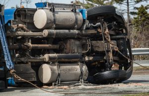 overturned truck