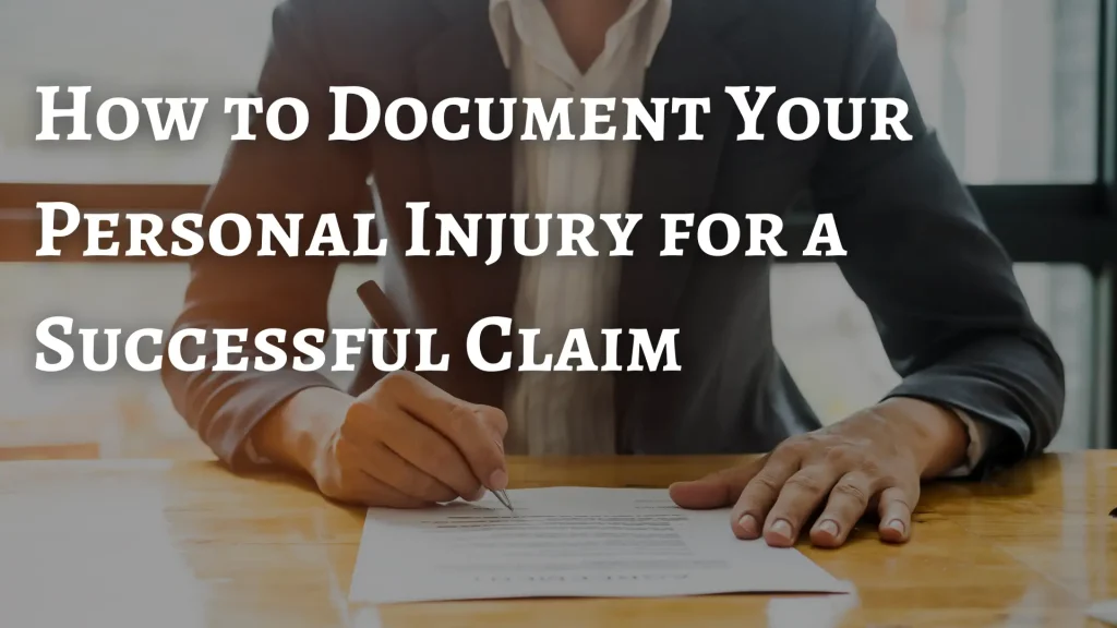 How to Document Your Personal Injury for a Successful Claim Image